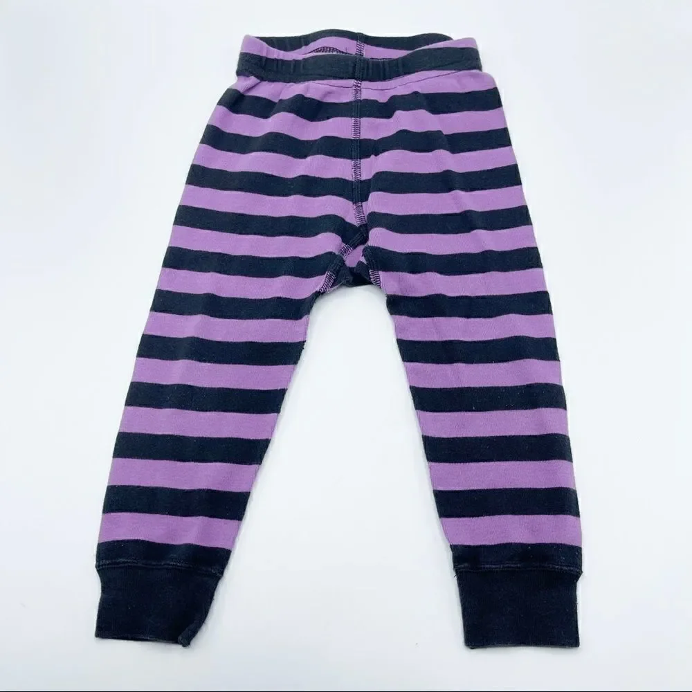 Hanna Andersson Marvel Black Panther striped long john pajamas